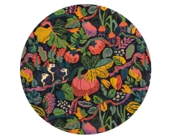 Heritage Garden Matta Ø220 Charcoal Multi