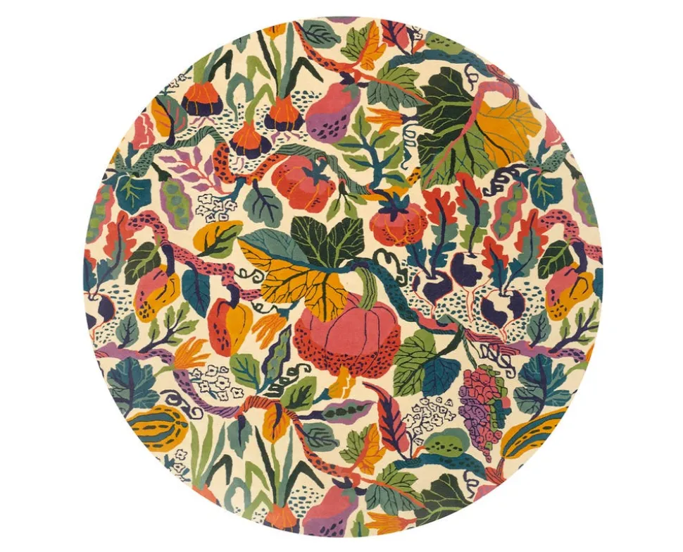 Heritage Garden Matta Ø180 Cream Multi