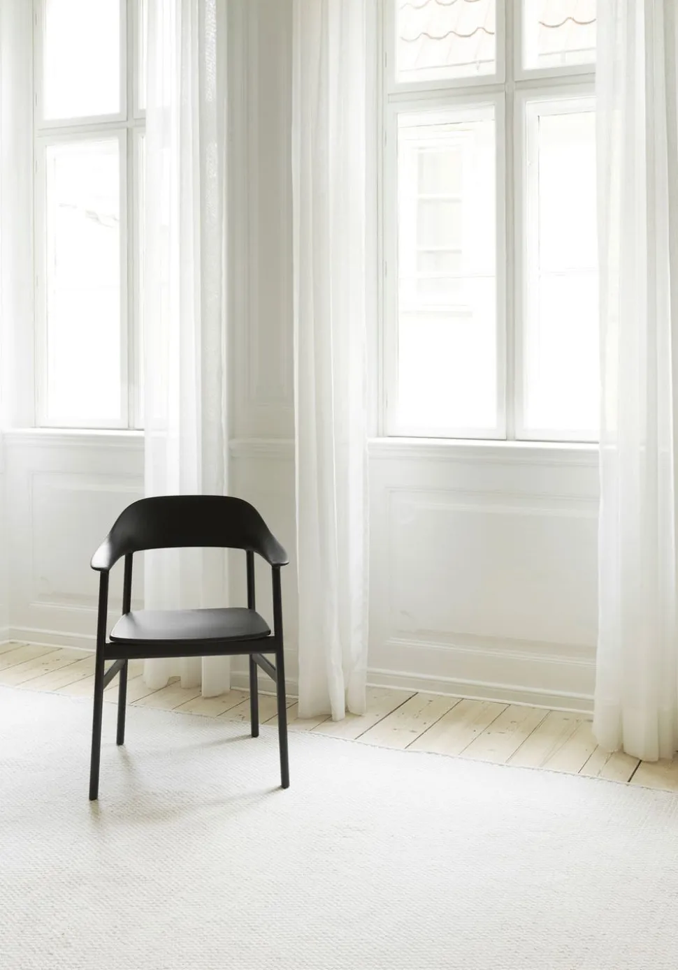 Herit Karmstol Vit / Rökt Ek