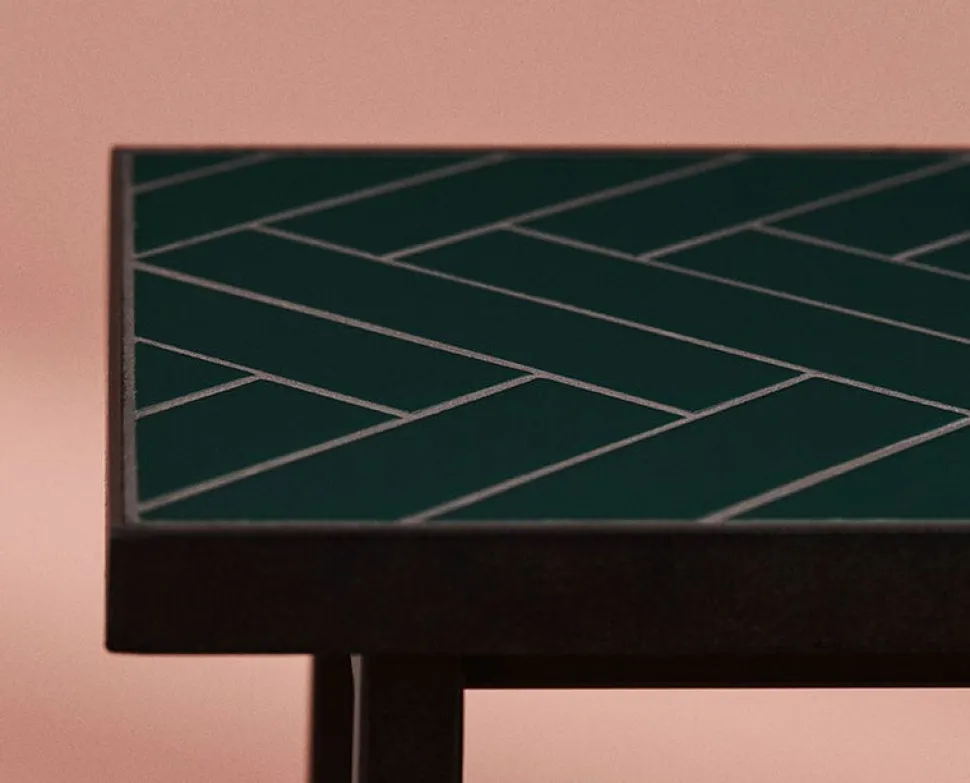 Herringbone Tile konsolbord Soft Black | Svart