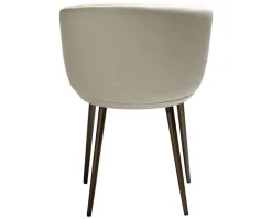 Hey Karmstol | Frosted Almond Bouclé | Beige Konstläder