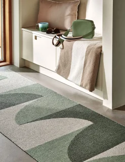 Hill Gångmatta Army/Misty Mint 70x270