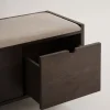 Hillmond Hallbänk | Brunlackad Ek