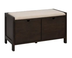Hillmond Hallbänk | Brunlackad Ek