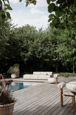Hippo Chair Outdoor | Sunbrella Savane Coconut