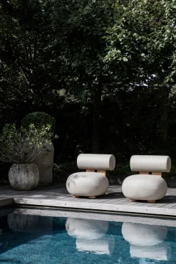 Hippo Lounge Chair Outdoor | Sunbrella Savane Whisper