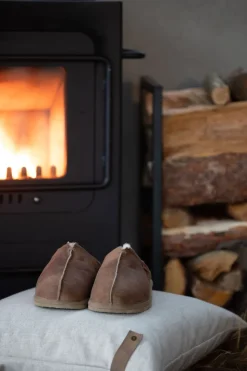 Hugo Fårskinnstofflor Cognac | Storlek 41