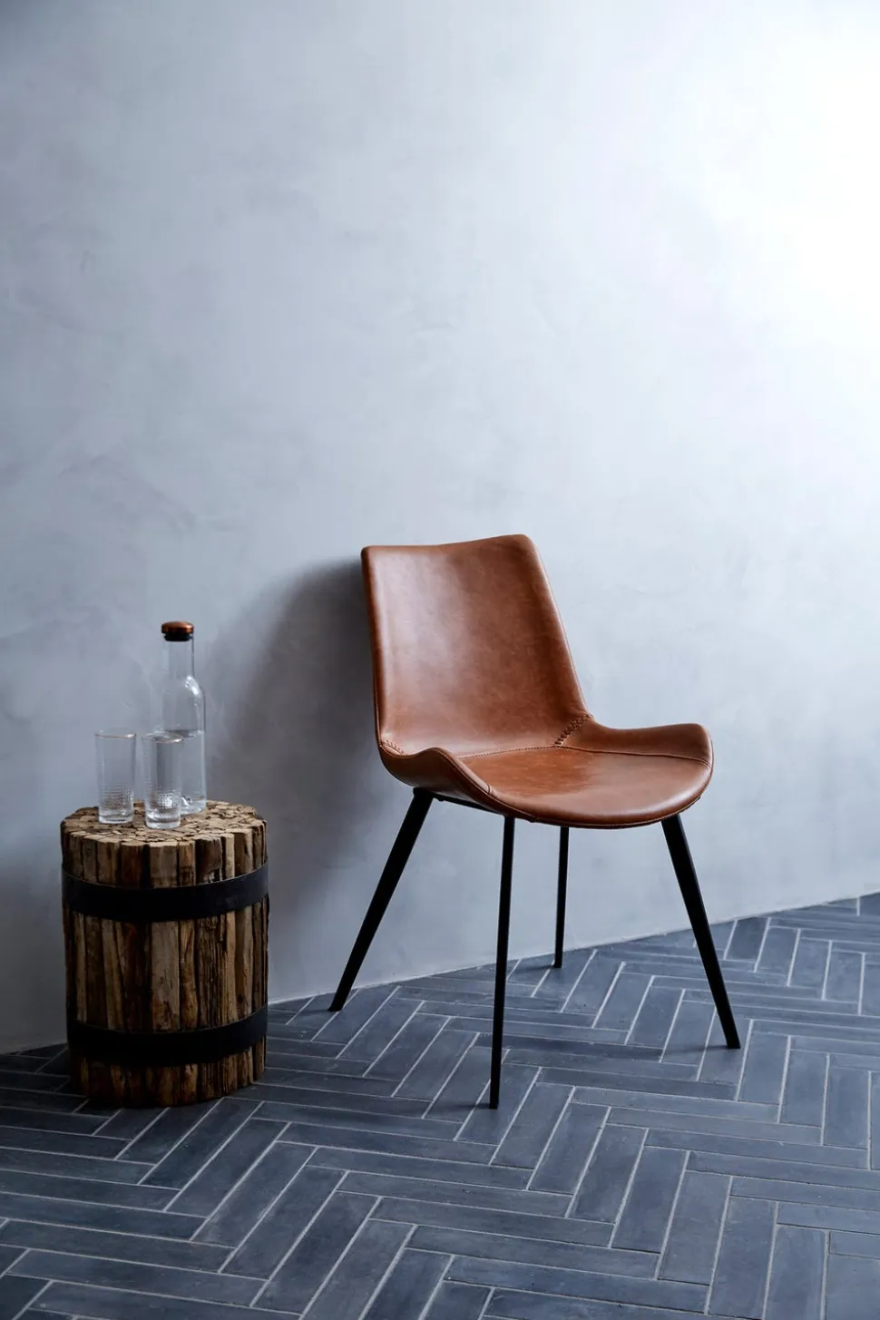 Hype Stol | Light Brown Konstläder