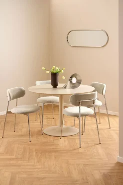 Ibiza Matbord Ø100 | Beige MDF
