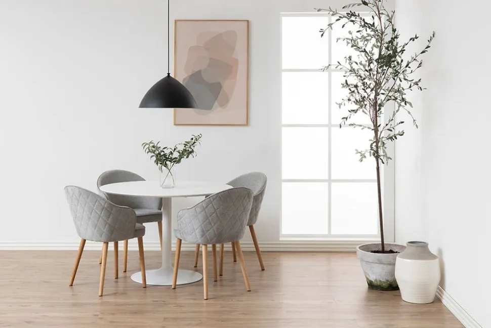 Ibiza Matbord Ø100 | Vit MDF