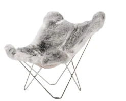 Iceland Mariposa Fåtölj Shorn Grey / Chrome