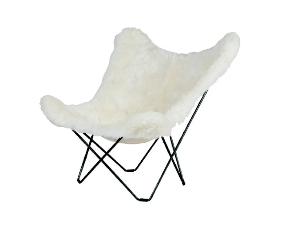 Iceland Mariposa Fåtölj Shorn White / Black