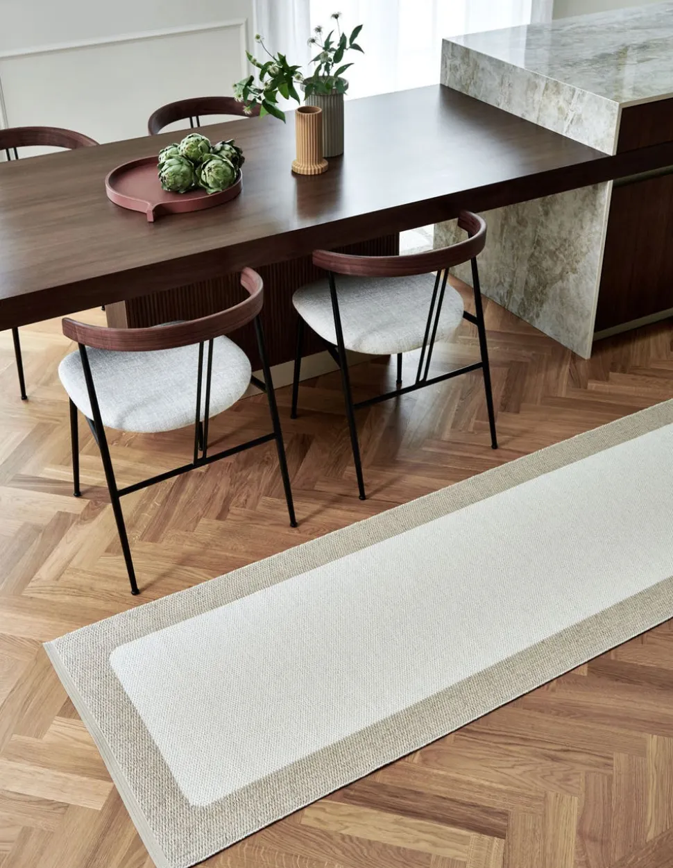 Ilda gångmatta | Beige 70 x 180