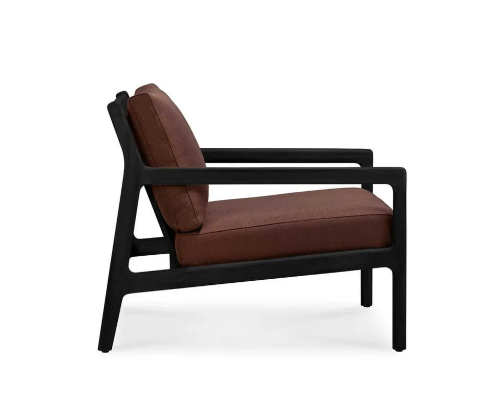 Jack Outdoor Loungefåtölj | Svartlackad, Burgundy