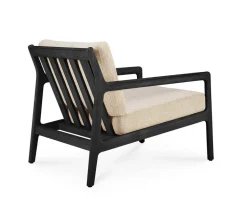 Jack Outdoor Loungefåtölj | Svartlackad, Natural