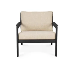 Jack Outdoor Loungefåtölj | Svartlackad, Natural