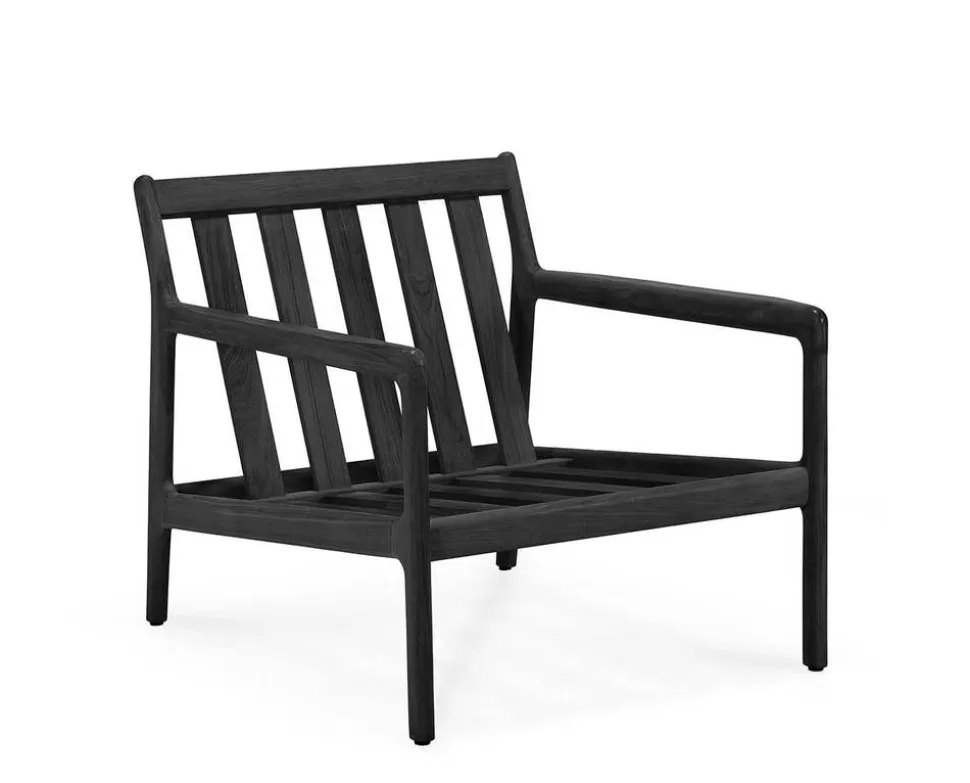 Jack Outdoor Loungefåtölj | Svartlackad, Natural