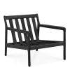 Jack Outdoor Loungefåtölj | Svartlackad, Off White