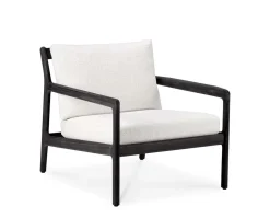 Jack Outdoor Loungefåtölj | Svartlackad, Off White
