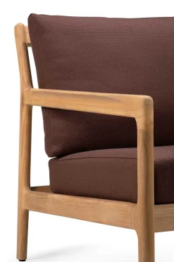 Jack Outdoor Loungefåtölj | Teak, Burgundy