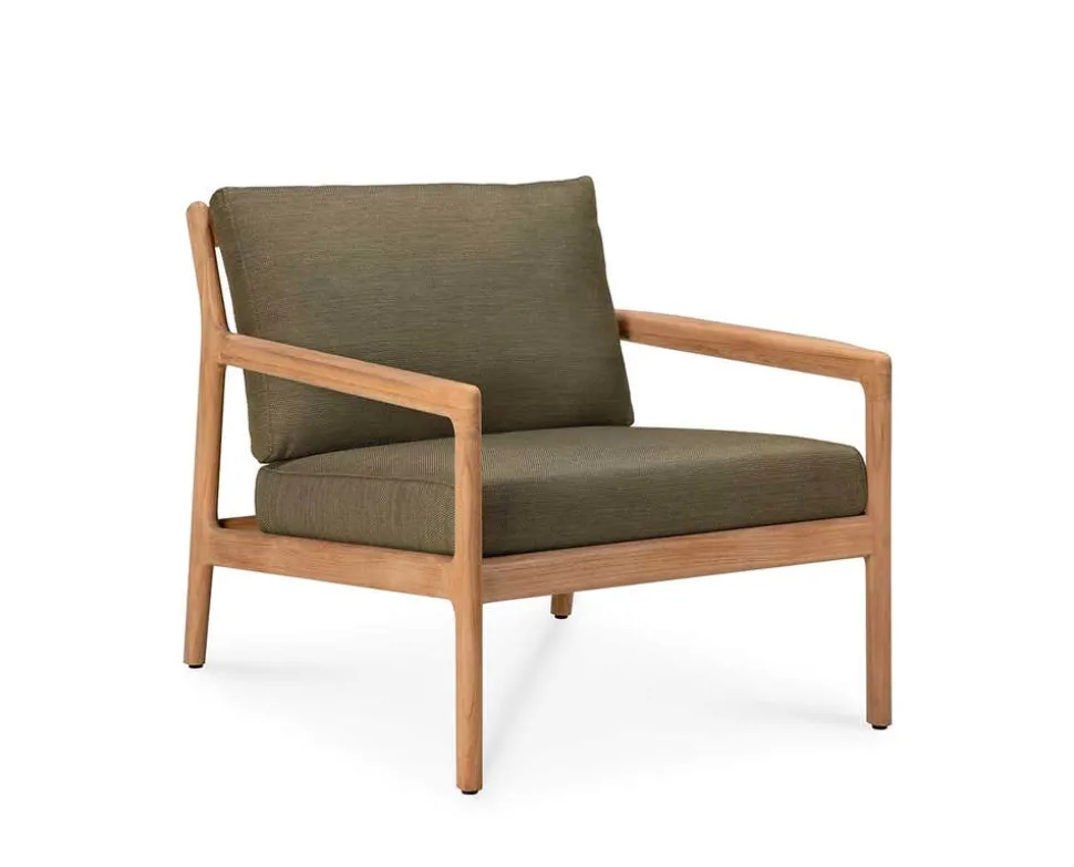 Jack Outdoor Loungefåtölj | Teak, Green