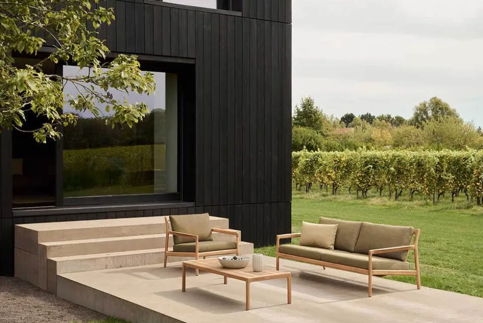 Jack Outdoor Loungefåtölj | Teak, Green