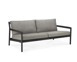 Jack Outdoor 2-sits Soffa | Svartlackad Teak, Mocha