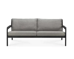 Jack Outdoor 2-sits Soffa | Svartlackad Teak, Mocha