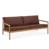 Jack Outdoor 2-sits Soffa | Teak, Burgundy