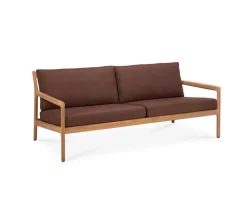 Jack Outdoor 2-sits Soffa | Teak, Burgundy