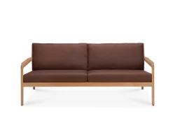 Jack Outdoor 2-sits Soffa | Teak, Burgundy