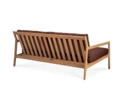 Jack Outdoor 2-sits Soffa | Teak, Burgundy