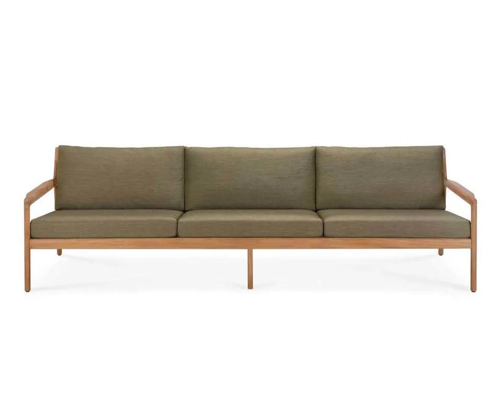 Jack Outdoor 3-sits Soffa | Teak, Green