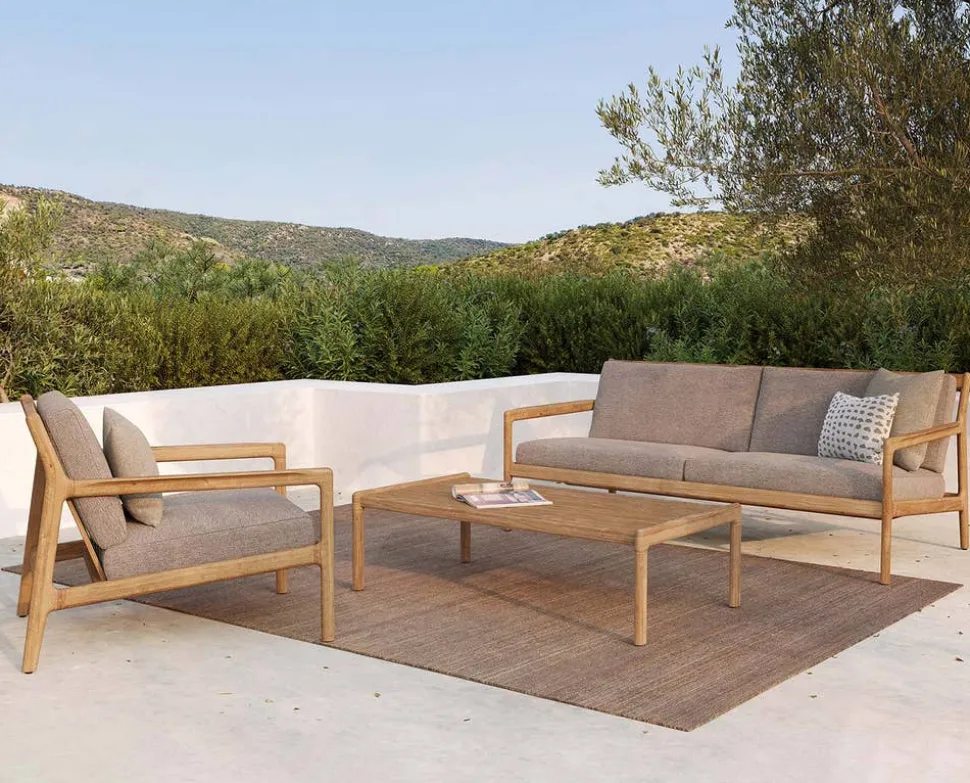 Jack Outdoor 3-sits Soffa | Teak, Mocha