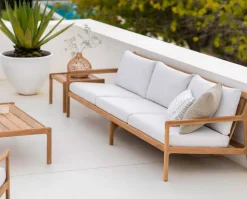 Jack Outdoor 3-sits Soffa | Teak, Off White