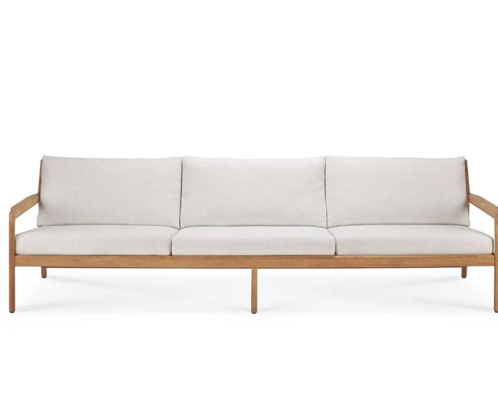 Jack Outdoor 3-sits Soffa | Teak, Off White