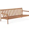 Jack Outdoor 2-sits Soffa | Teak, Off White