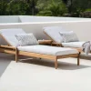 Jack Outdoor Solsäng Teak | Burgundy