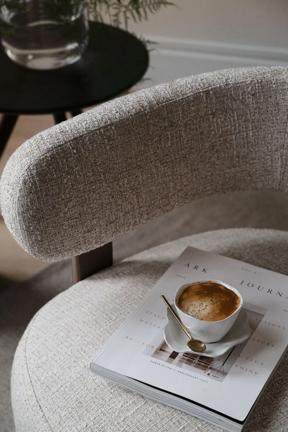 Jenison Loungestol | Ljusbeige/Brun Ek
