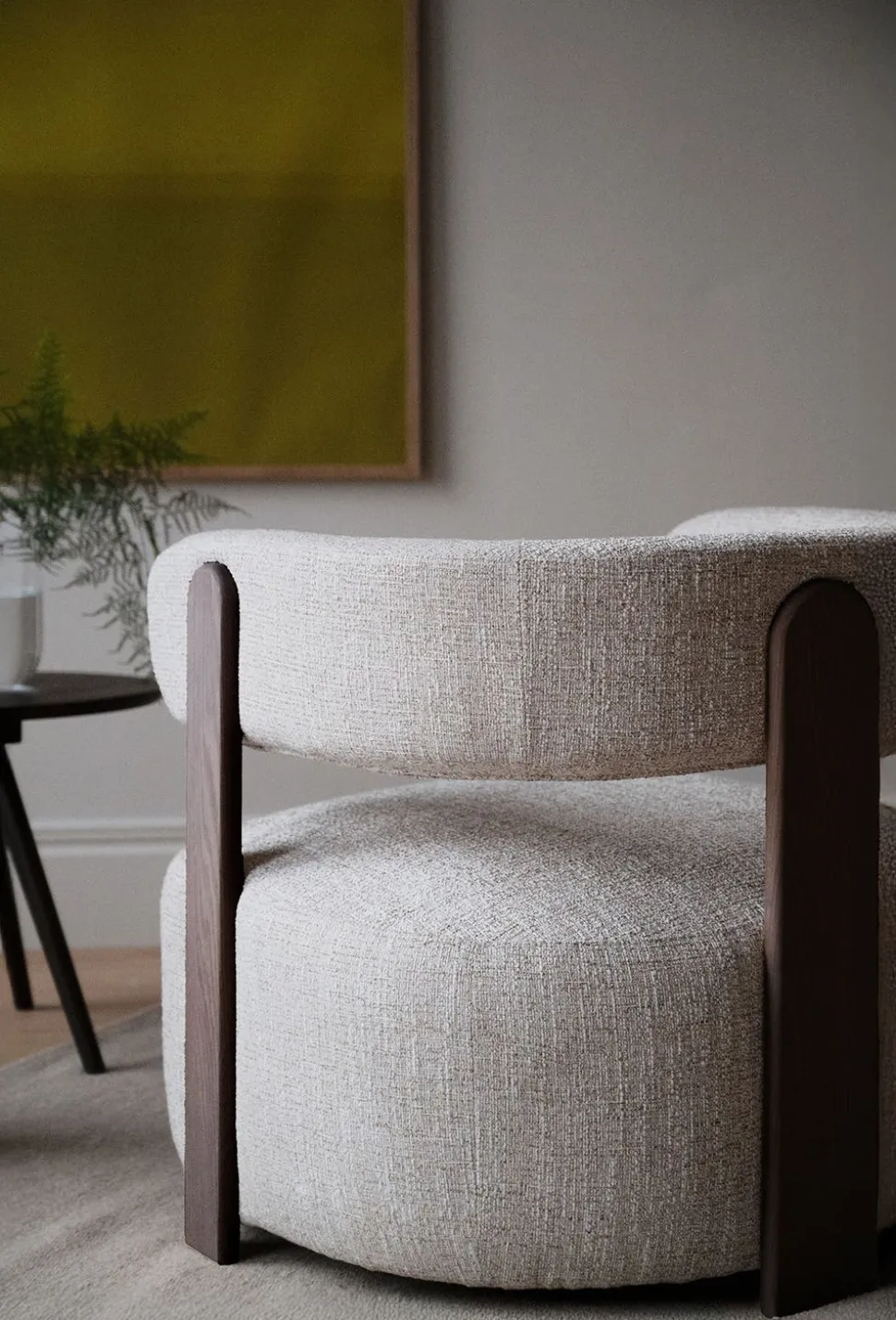 Jenison Loungestol | Ljusbeige/Brun Ek
