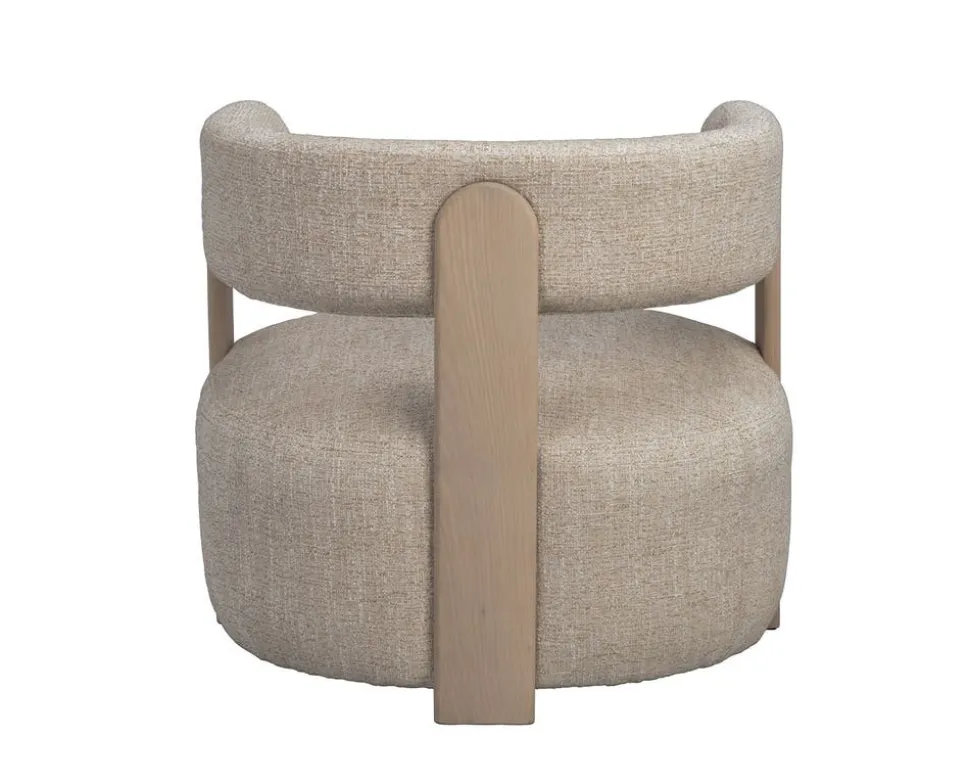 Jenison Loungestol | Ljusbeige/Vitpigmenterad Ek