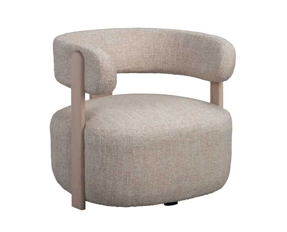 Jenison Loungestol | Ljusbeige/Vitpigmenterad Ek