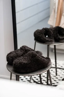 Jenny Fårskinnstofflor Stone | Storlek 36