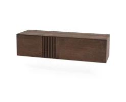 Joel Mediabänk 120 cm | Rökbetsad Ek