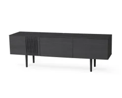 Joel Mediabänk 150 cm | Svartbetsad Ek
