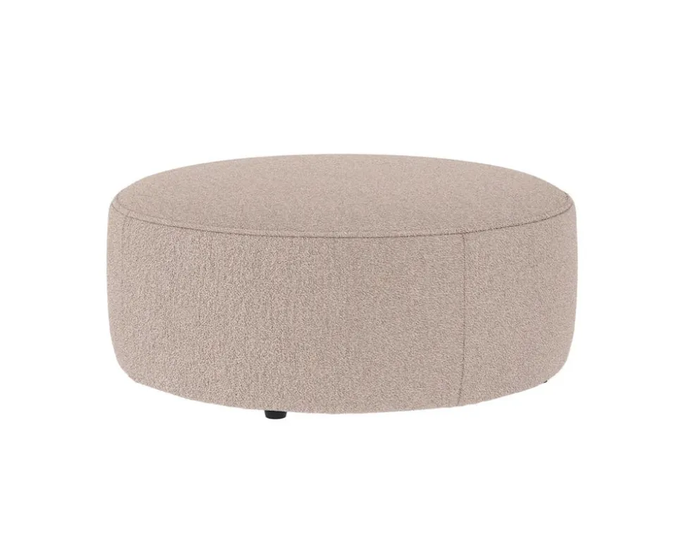 Joplin Sittpuff Ø90 | Alice 01 Ljusbeige