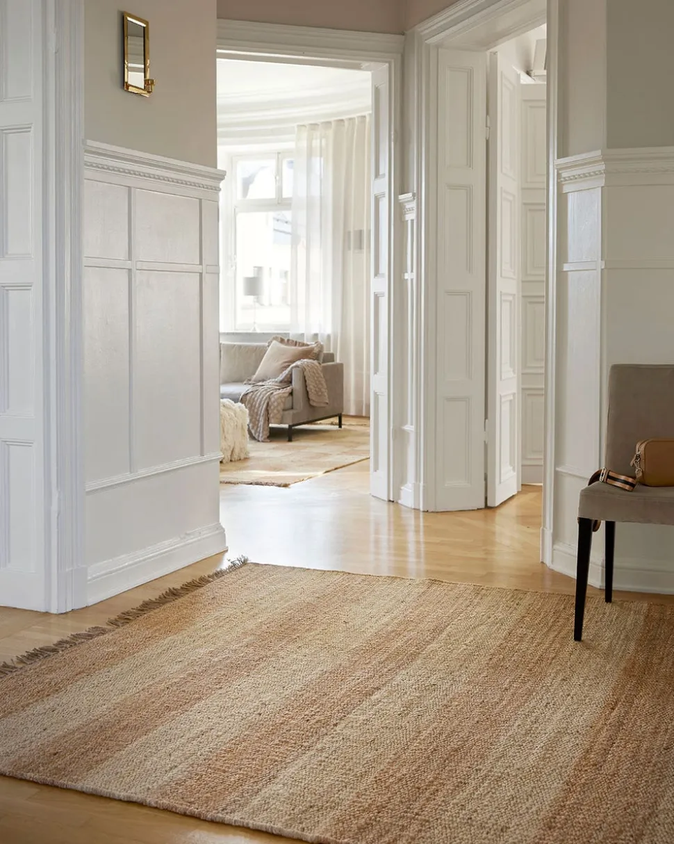Jute Stripes Matta 200x300 Natural