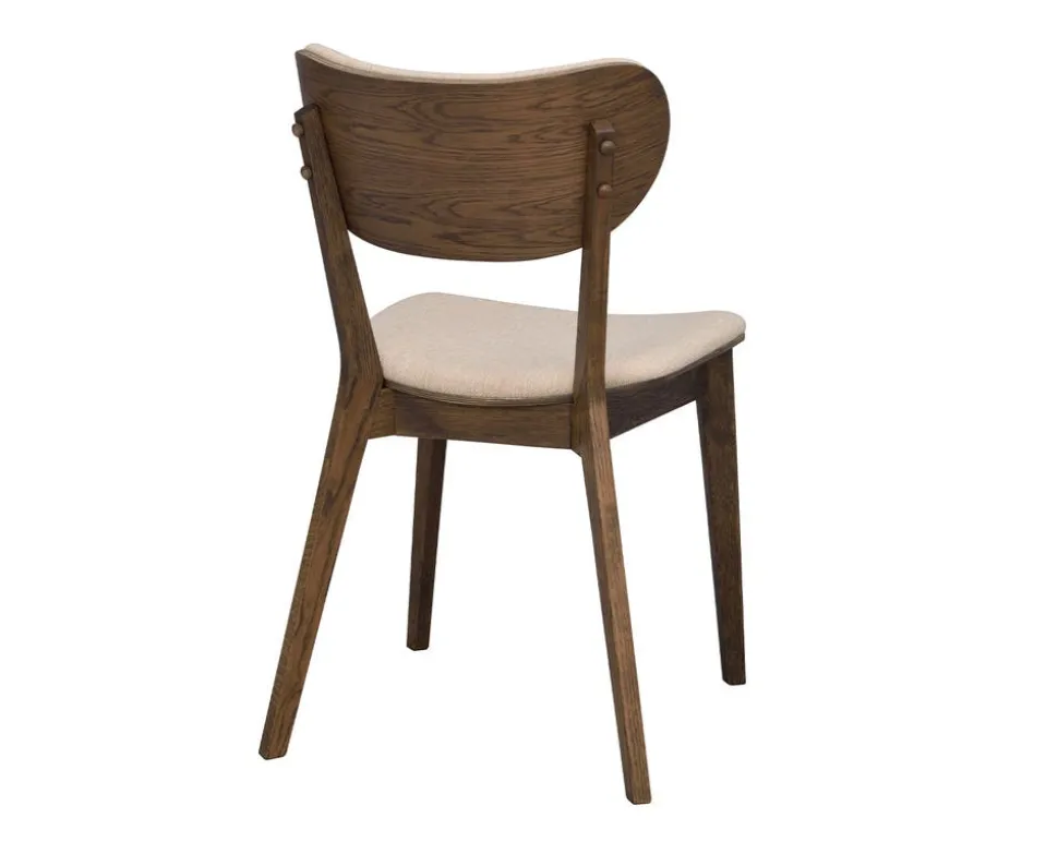 Kato Stol | Brunlackad Ek, Beige