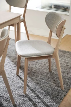 Kato Stol | Vitpigmenterad Ek, Gråbeige