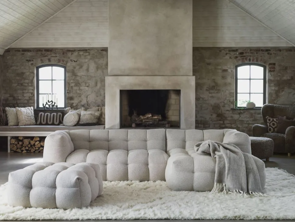 Kendall Divansoffa 3-sits, Höger | Tyg 11 Beige